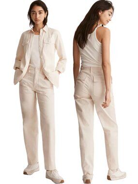 Madewell The Perfect Vintage Wide-Leg Pant: Utility Edition Women's 29 Linen Tan